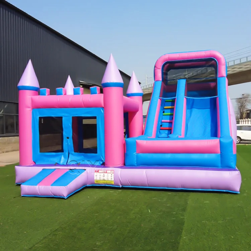 Kids Outdoor Jump House - Commercial Bounce House Colorful Luxury Commercial