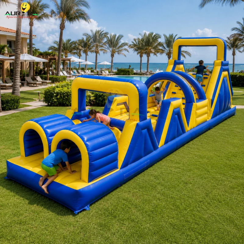 Kids Outdoor Jump House - New Style Inflatable Bouncy Obstacle Course
