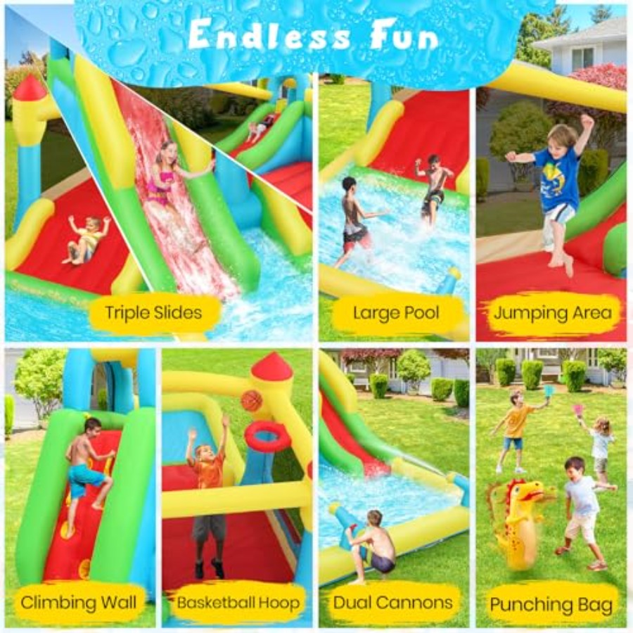 Outdoor/Indoor inflatable wate - đánh giá và giá Kids Outdoor Water Slide