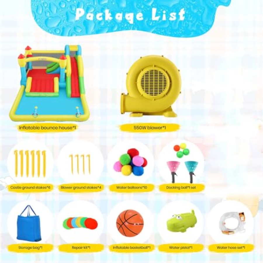 Outdoor/Indoor inflatable wate - đánh giá và giá Kids Outdoor Water Slide