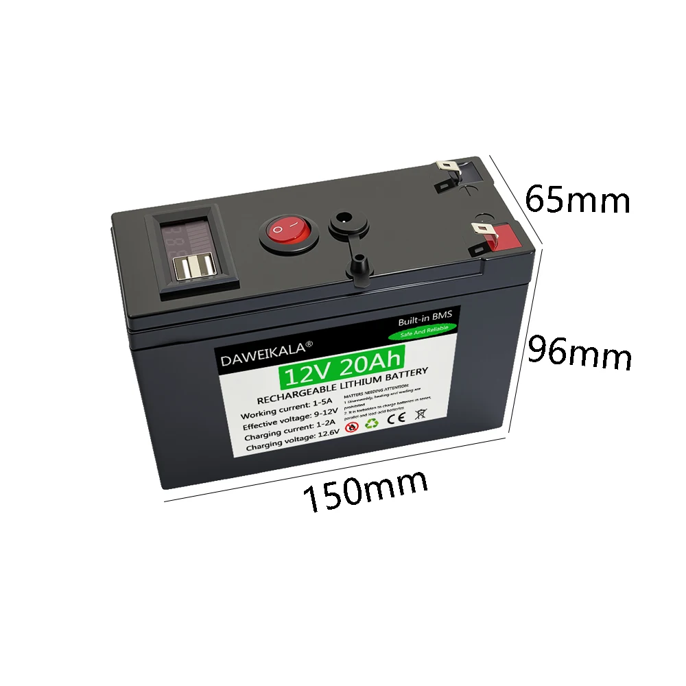 12V 20Ah Rechargeable lithium  - đánh giá và giá Kids Outdoor Instruments