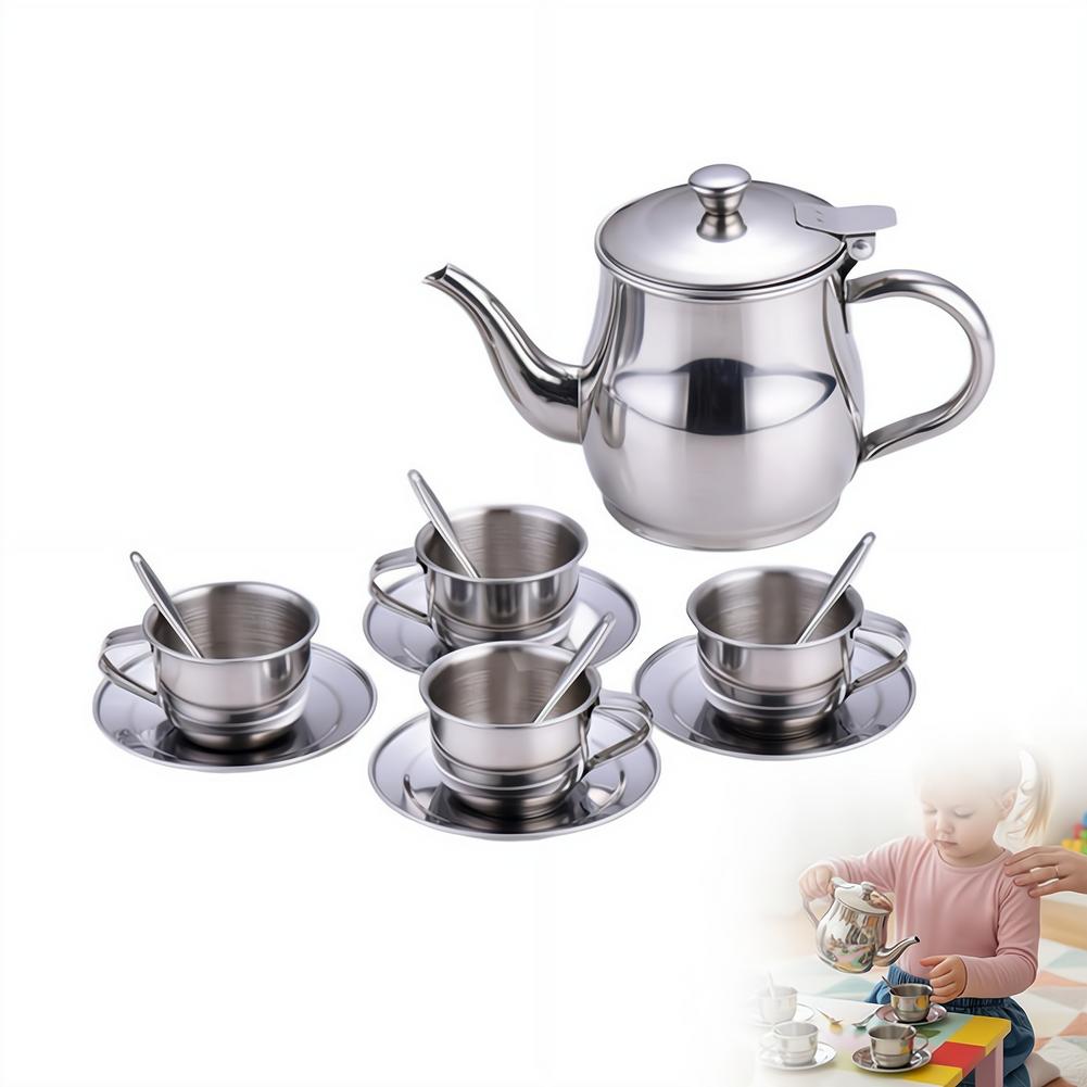 Kids Stainless Steel Tea Set T - đánh giá và giá Kids Outdoor Kitchen Diy