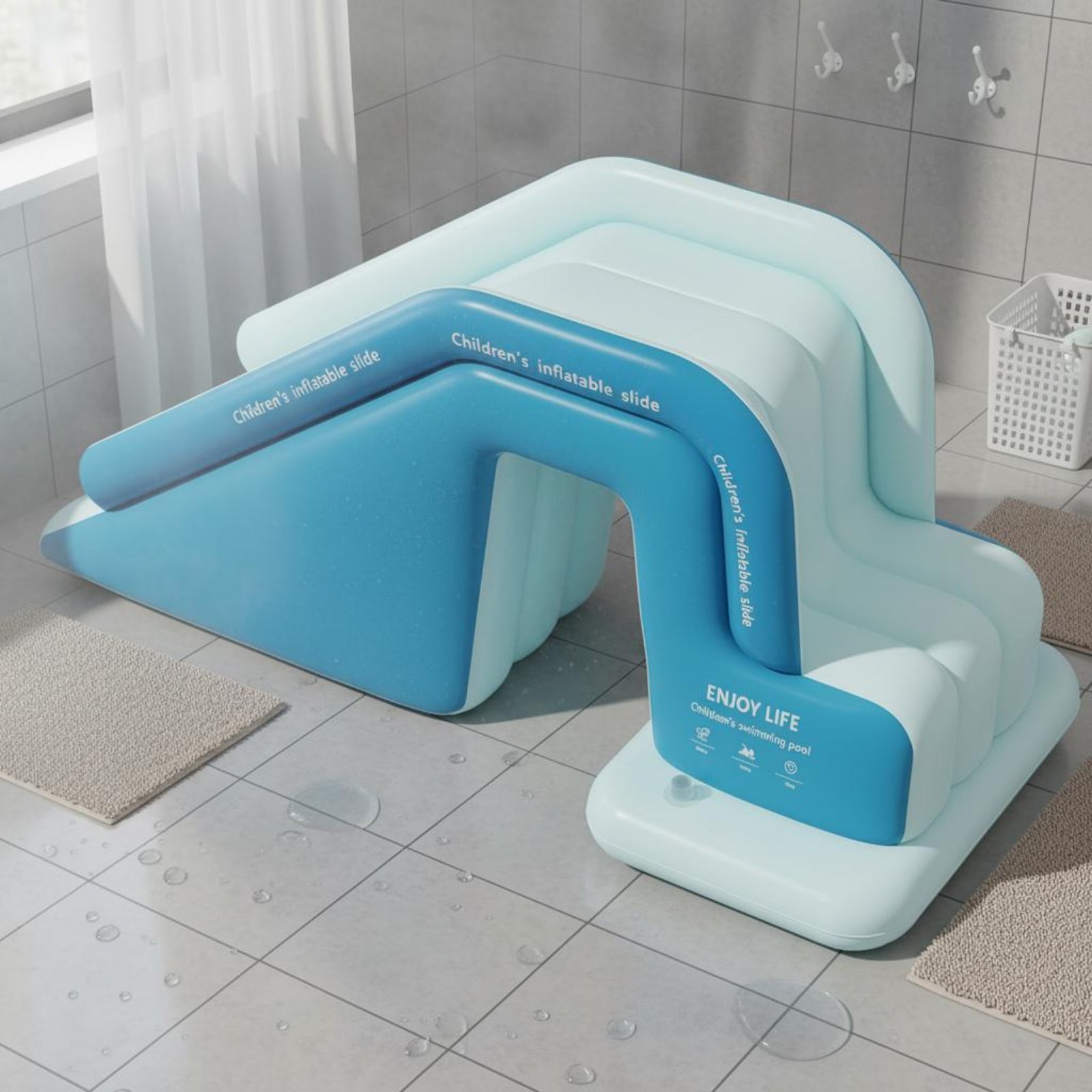 Inflatable Pool Slide Foldable - đánh giá và giá Kids Outdoor Water Slide