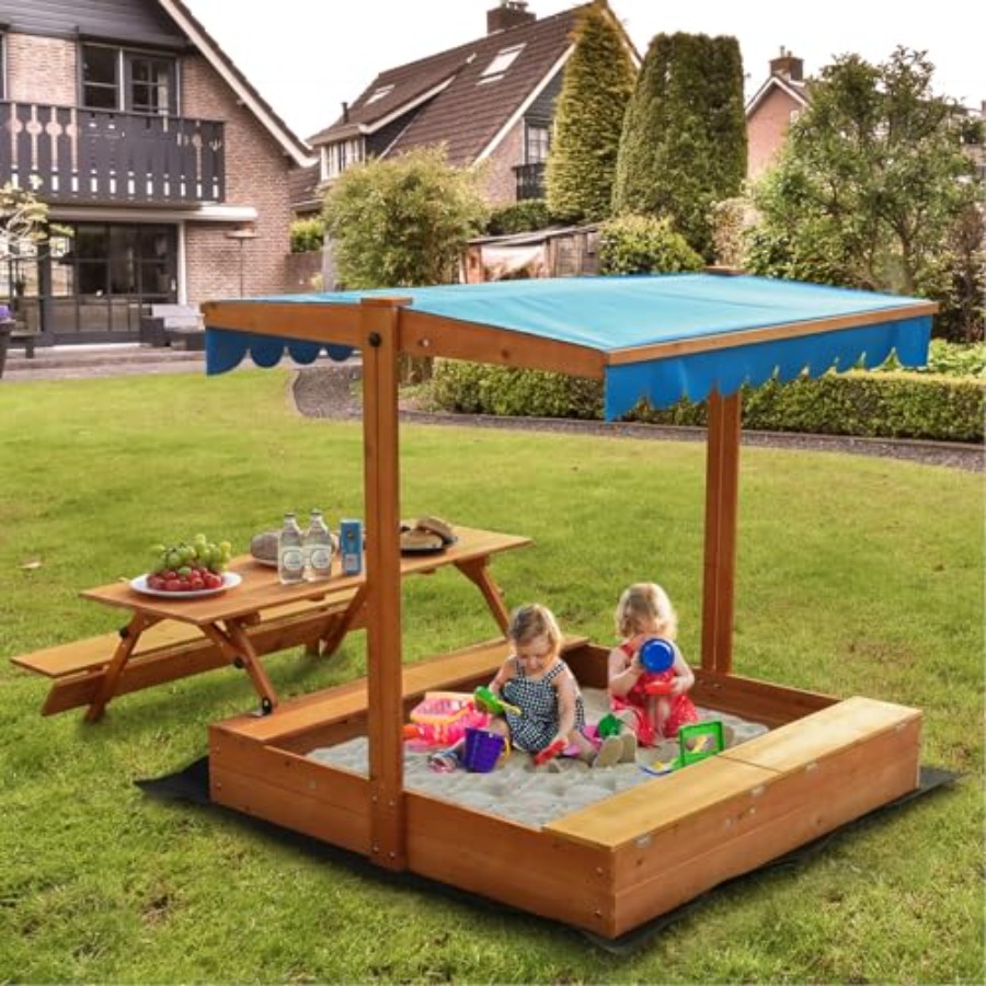 Backyard outdoor kids wooden s - đánh giá và giá Kids Outdoor Bench Table