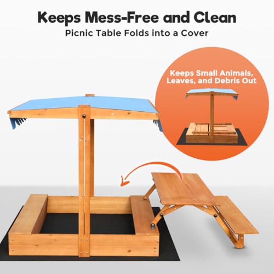Backyard outdoor kids wooden s - đánh giá và giá Kids Outdoor Bench Table