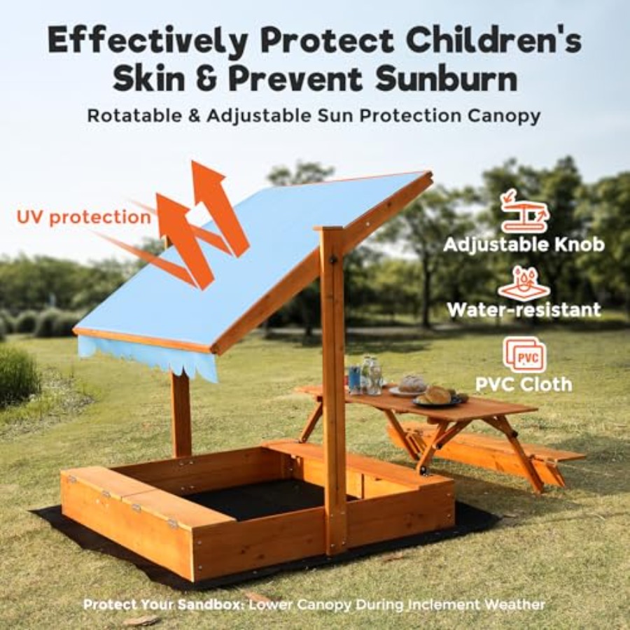 Backyard outdoor kids wooden s - đánh giá và giá Kids Outdoor Bench Table