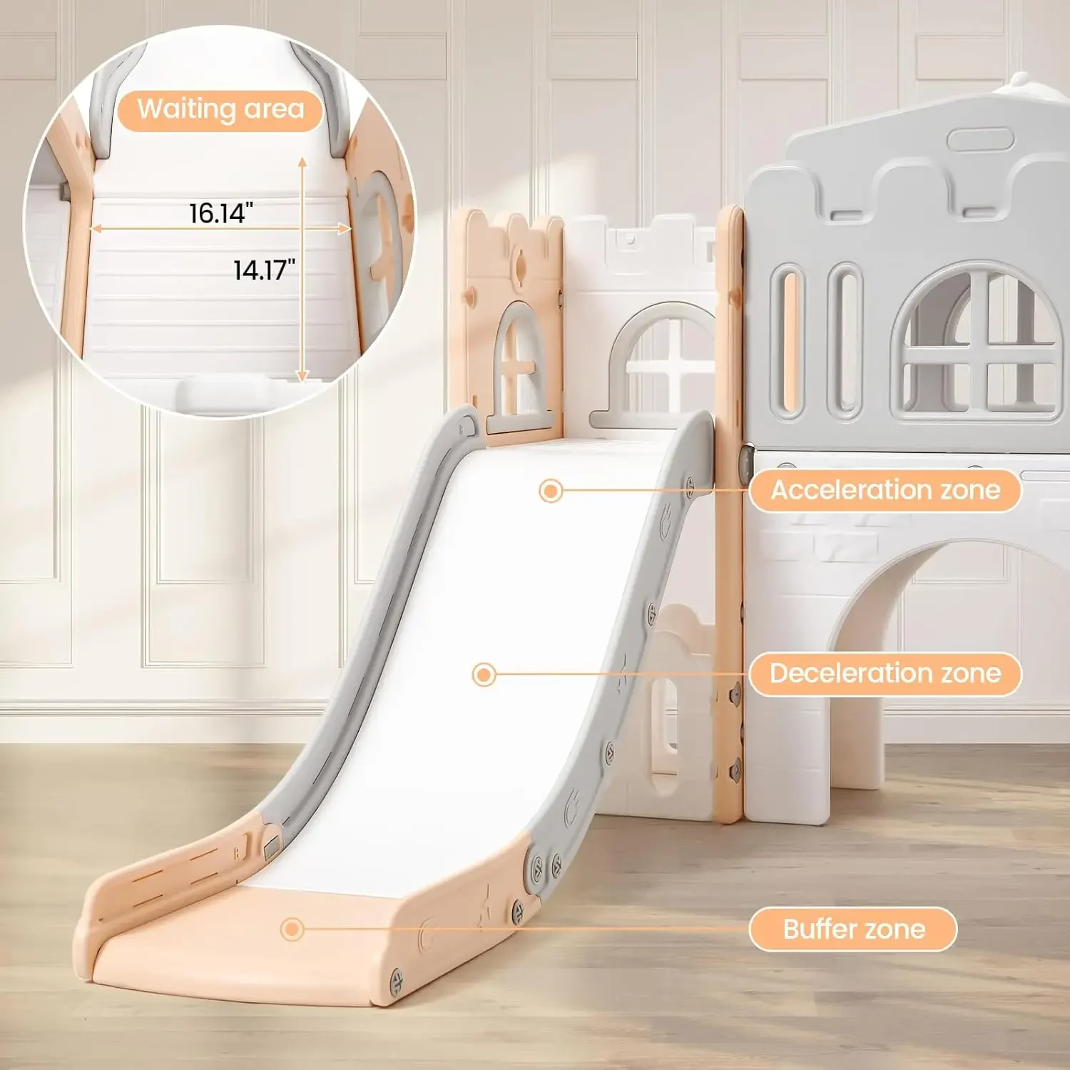8 in 1 Toddler Slide Playset,  - đánh giá và giá Kids Outdoor Tunnel