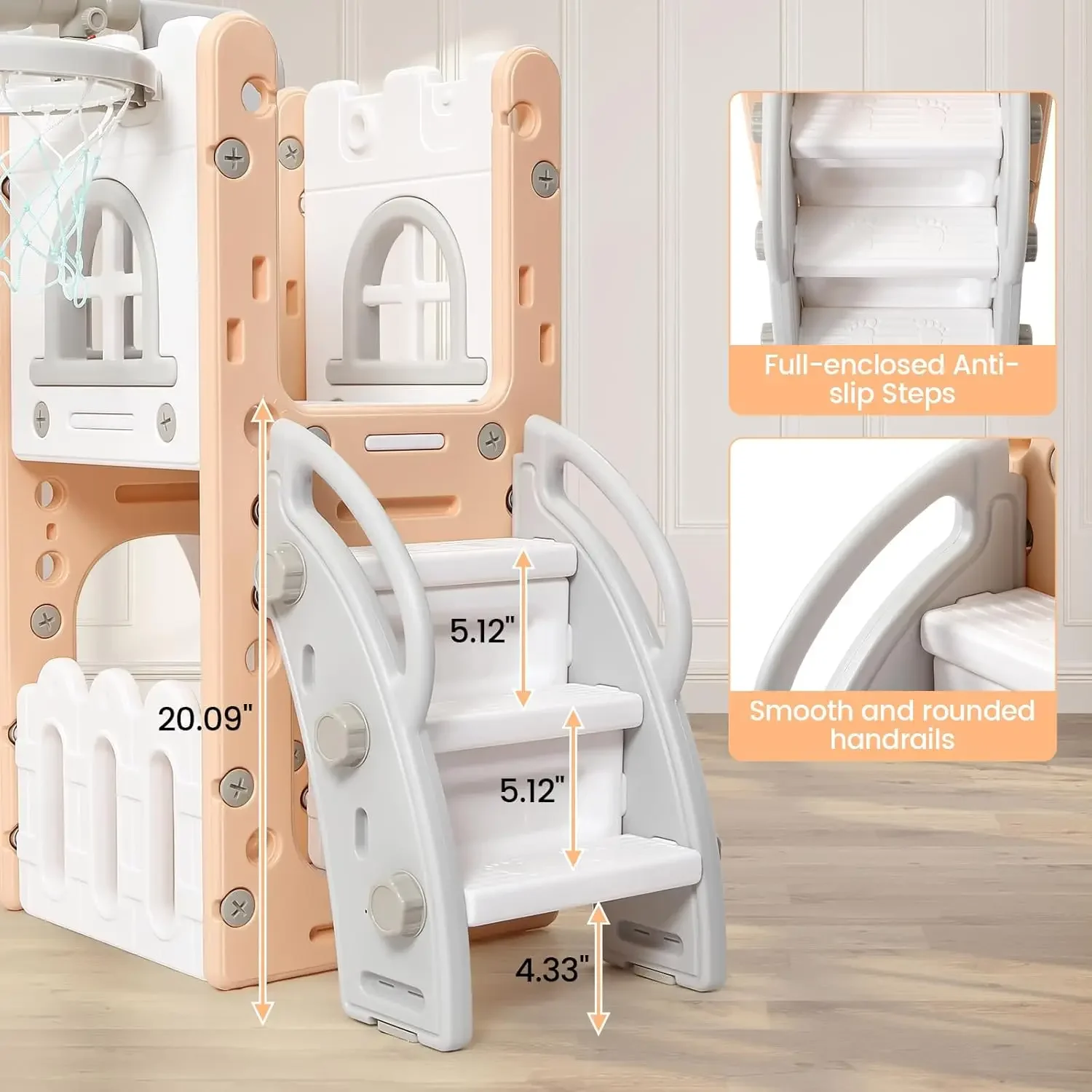 8 in 1 Toddler Slide Playset,  - đánh giá và giá Kids Outdoor Tunnel