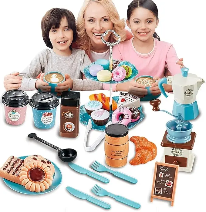Pretend Play Simulation Coffee - đánh giá và giá Kids Outdoor Kitchen Diy
