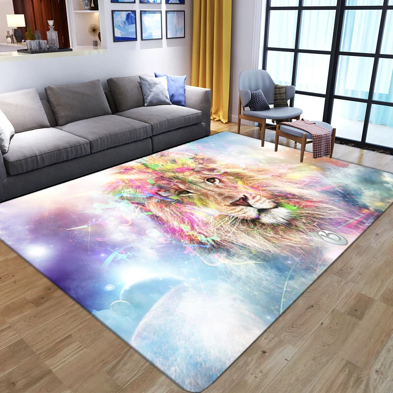 Cartoon Animal Lion 3D Carpets - đánh giá và giá Kids Outdoor Floor Cushions