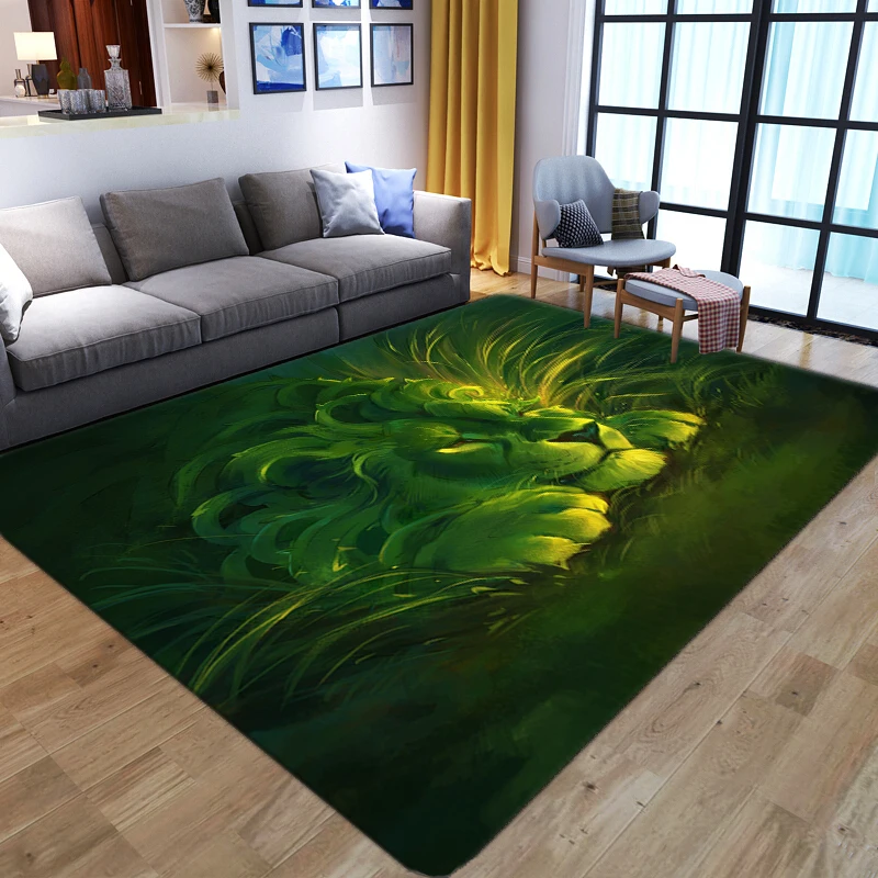 Cartoon Animal Lion 3D Carpets - đánh giá và giá Kids Outdoor Floor Cushions