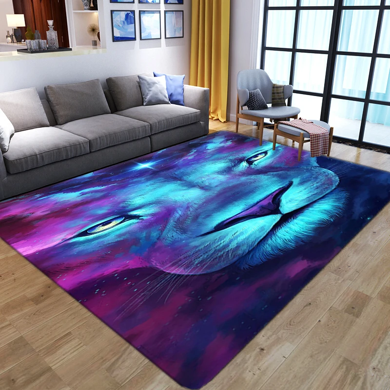 Cartoon Animal Lion 3D Carpets - đánh giá và giá Kids Outdoor Floor Cushions