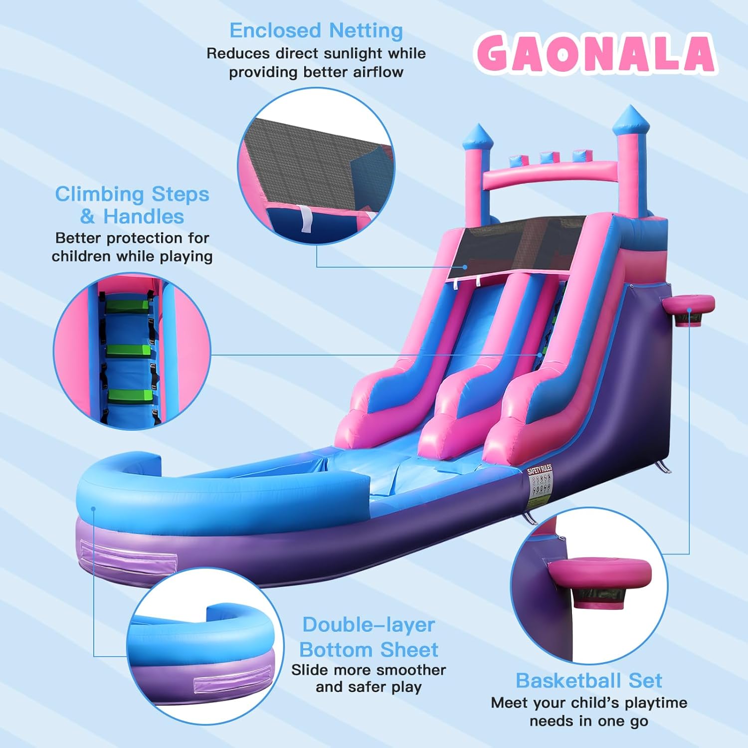 26.2 FT Heavy Duty Inflatable  - đánh giá và giá Kids Outdoor Water Slide