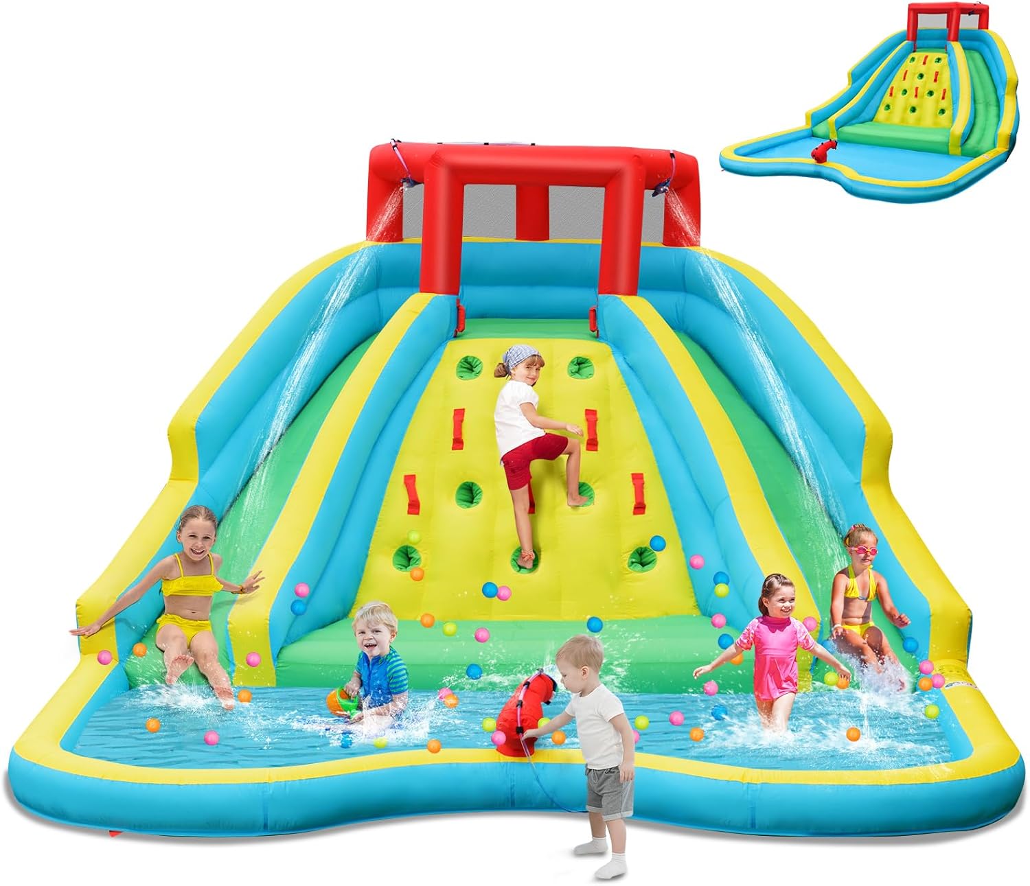 Giant Inflatable Water Slide f - đánh giá và giá Kids Outdoor Water Slide