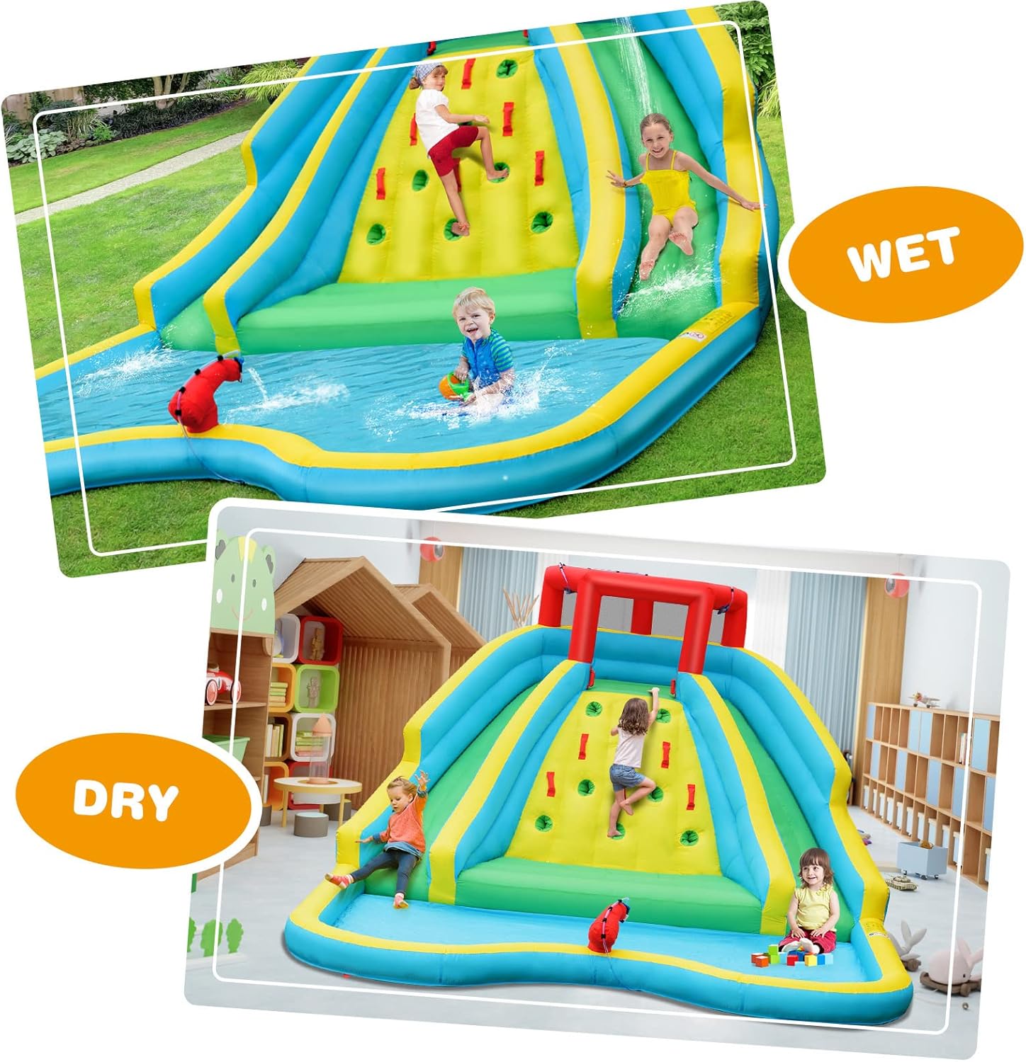 Giant Inflatable Water Slide f - đánh giá và giá Kids Outdoor Water Slide
