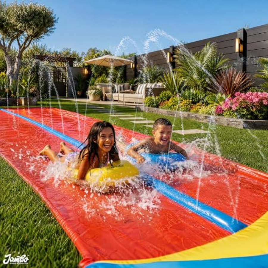 Outdoor backyard water slide f - đánh giá và giá Kids Outdoor Water Slide