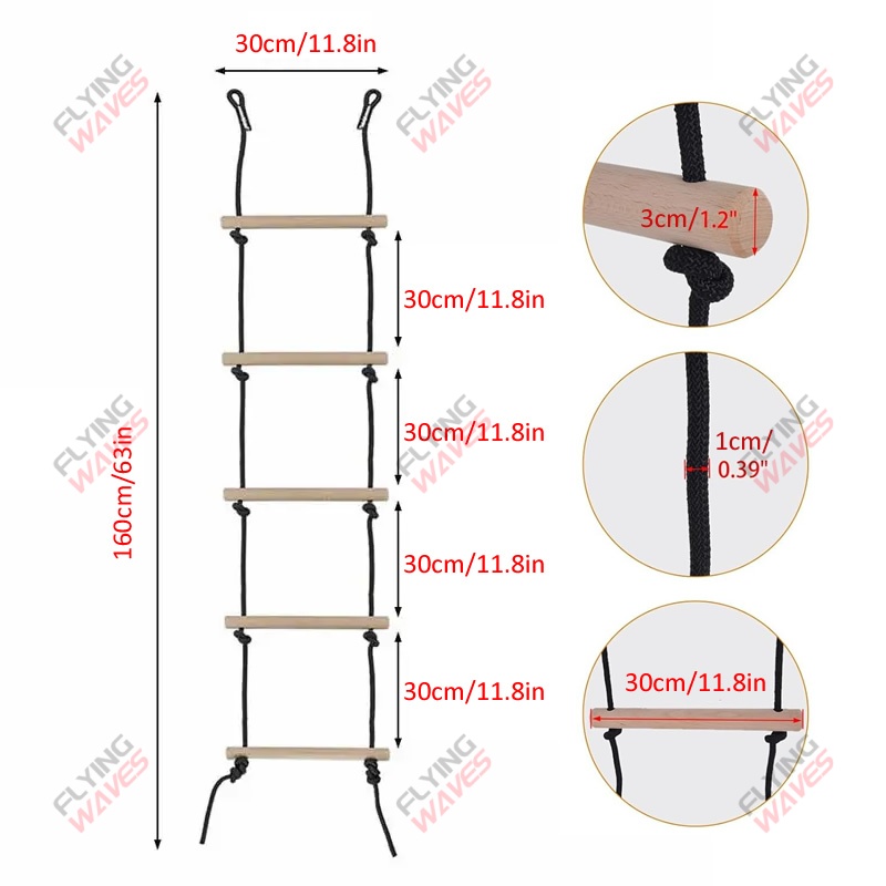 Children Climbing Rope Ladder  - đánh giá và giá Kids Outdoor Climbing Structure
