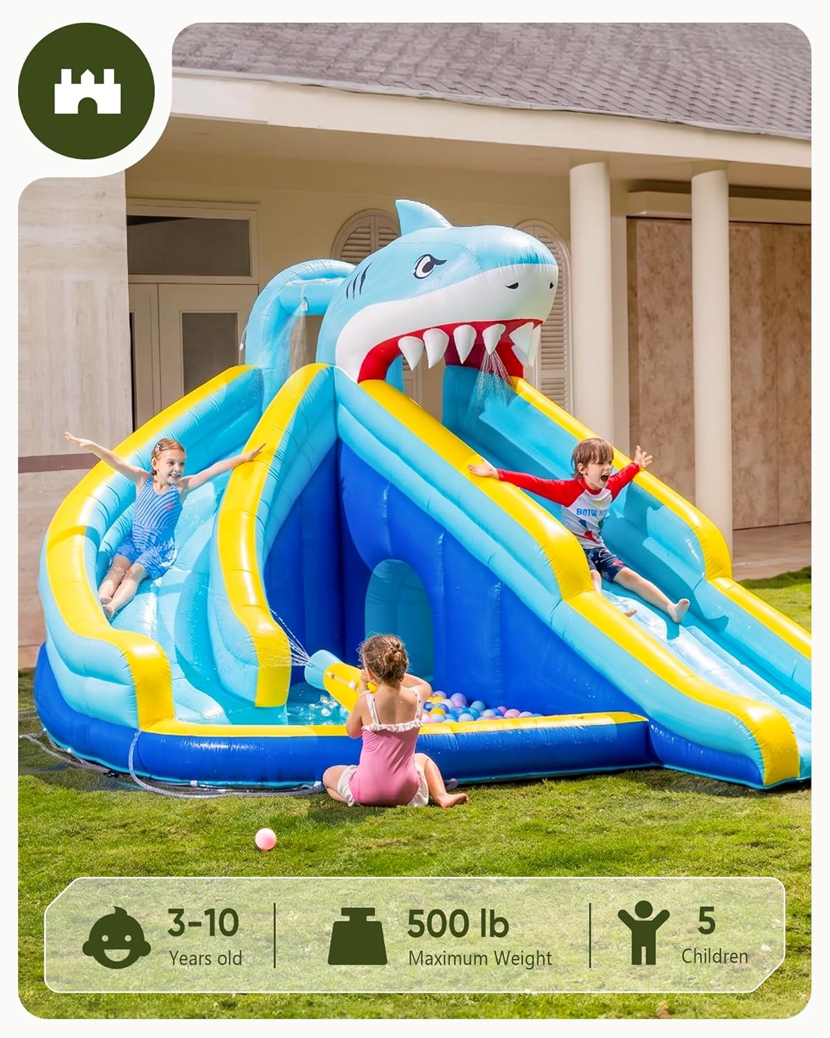 Kids Inflatable Water Slide Bo - đánh giá và giá Kids Outdoor Water Slide