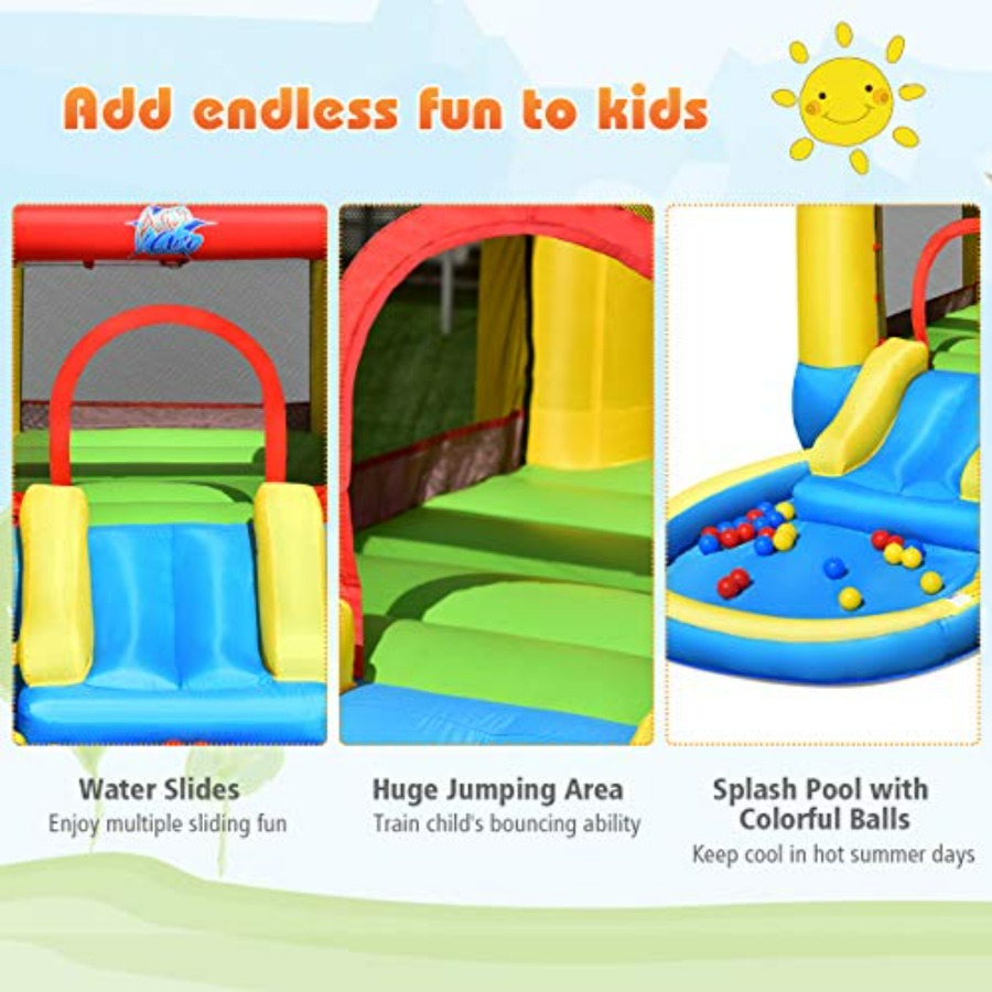 Outdoor backyard inflatable bo - đánh giá và giá Kids Outdoor Water Slide
