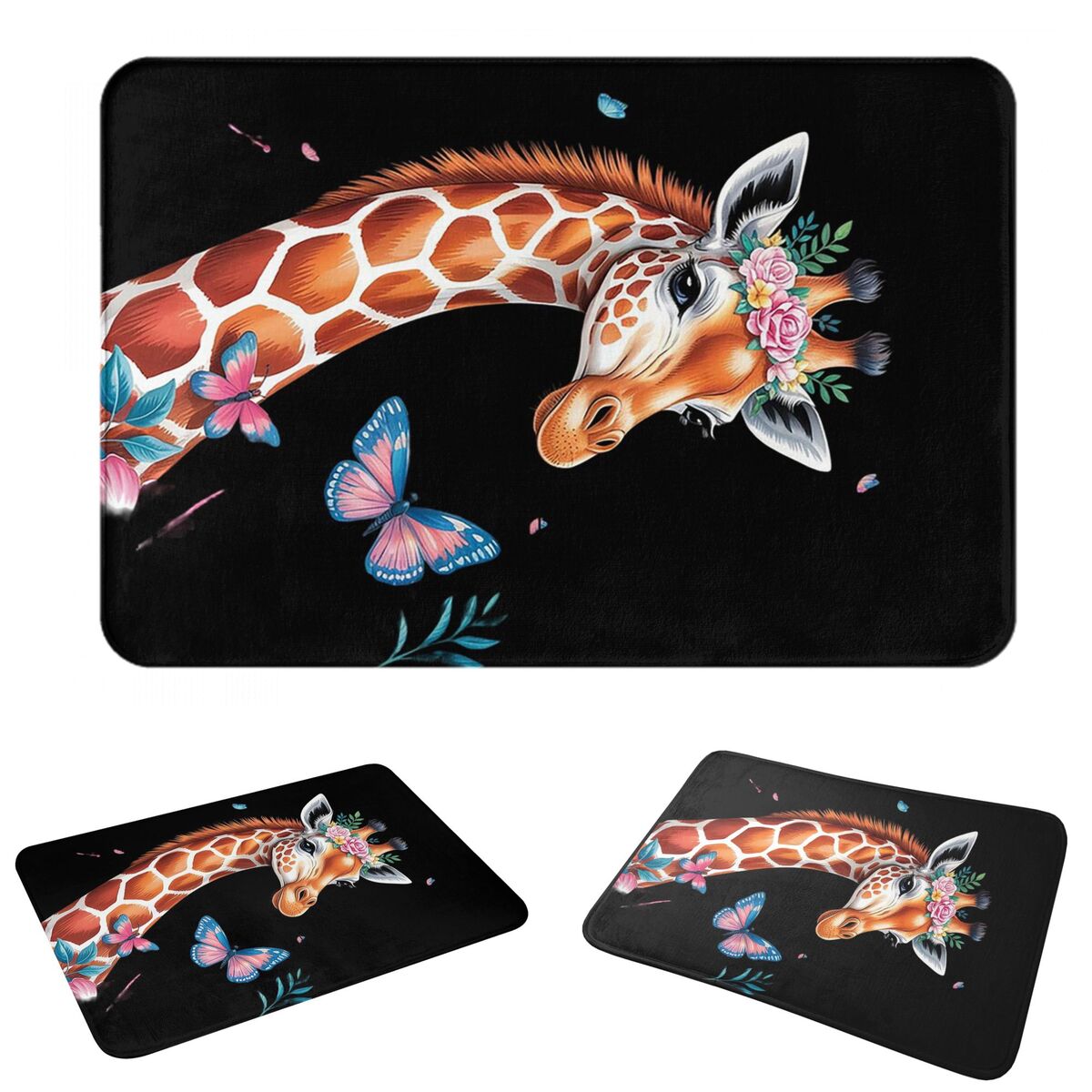 Cute Giraffe With Flowers I Ki - đánh giá và giá Kids Outdoor Floor Cushions