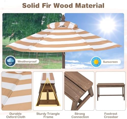 Kids Picnic Table, Outdoor Woo - đánh giá và giá Kids Outdoor Bench Table