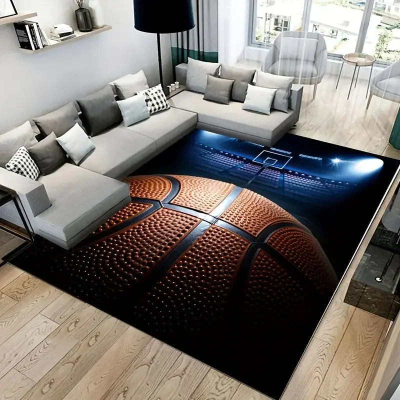 3D Basketball Area Rug Large,C - đánh giá và giá Kids Outdoor Kitchen Diy