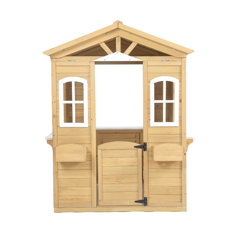 Modern Classic Solid Wood Play - đánh giá và giá Kids Outdoor Playhouse
