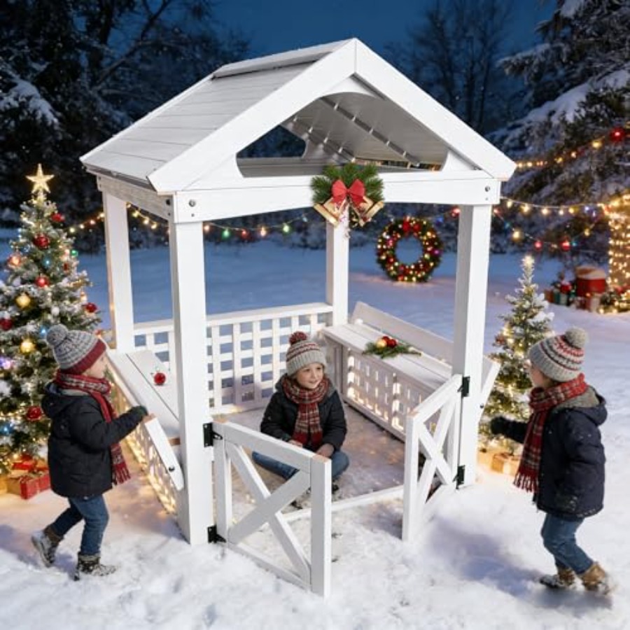 Outdoor Wooden Playhouse For K - đánh giá và giá Kids Outdoor Playhouse