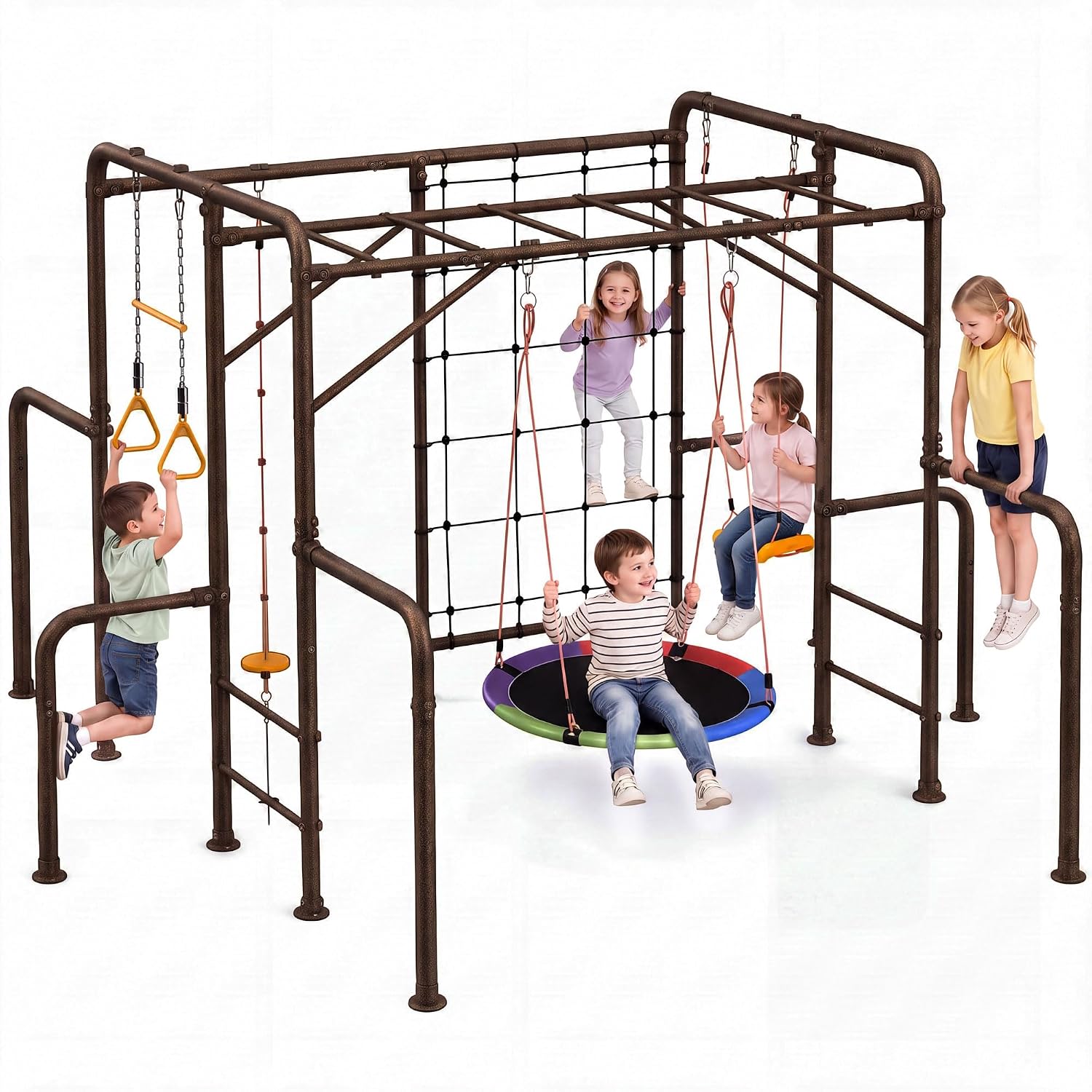7-in-1 Outdoor Jungle Gym Monk - đánh giá và giá Kids Outdoor Monkey Bars