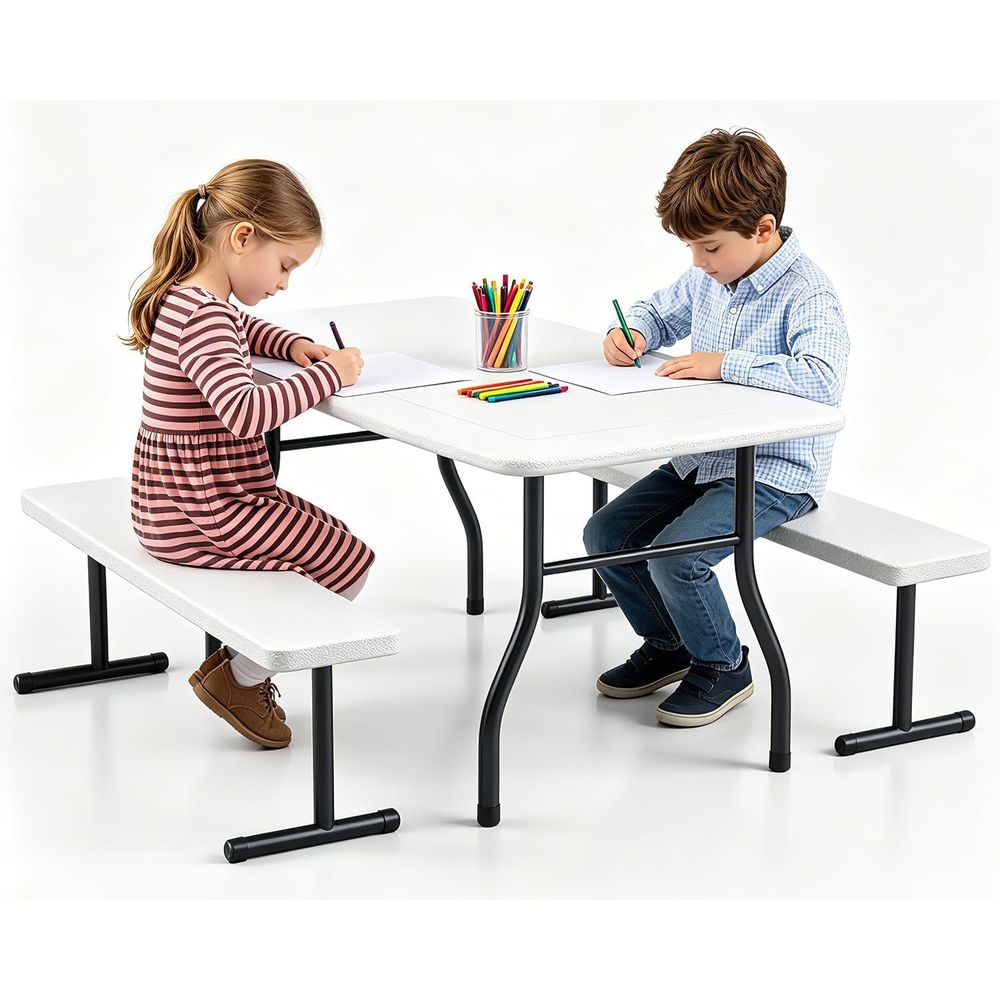 Kids Picnic Table with Benches - đánh giá và giá Kids Outdoor Bench Table