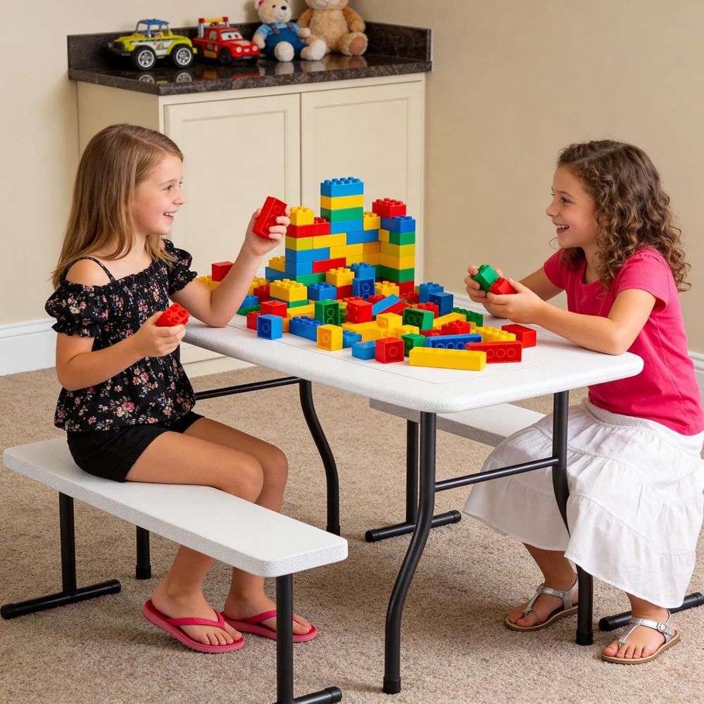 Kids Picnic Table with Benches - đánh giá và giá Kids Outdoor Bench Table