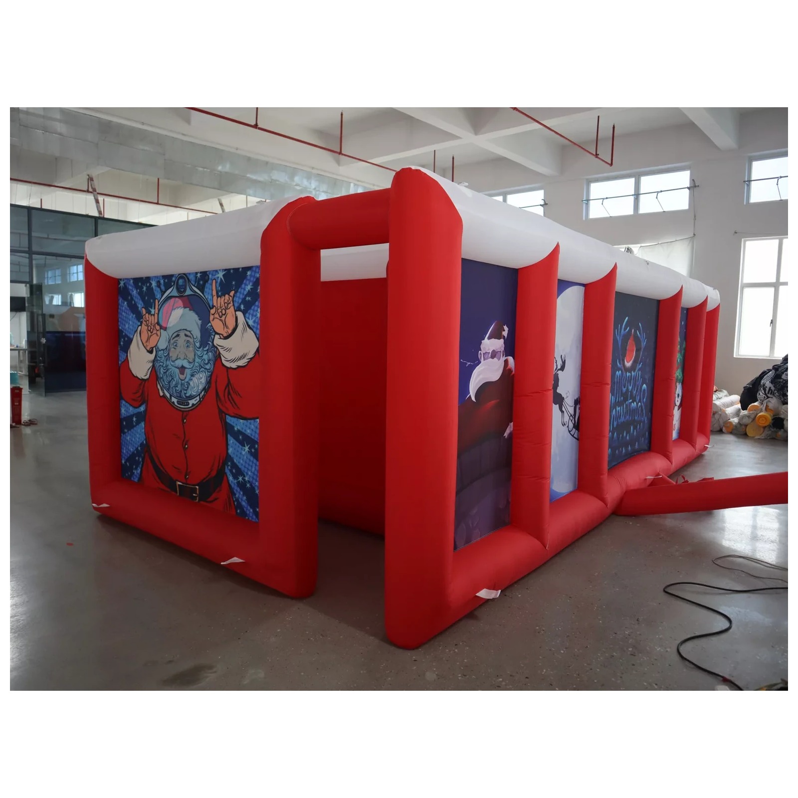 Mê cung bơm hơi mái phẳng màu  - đánh giá và giá Kids Outdoor Games