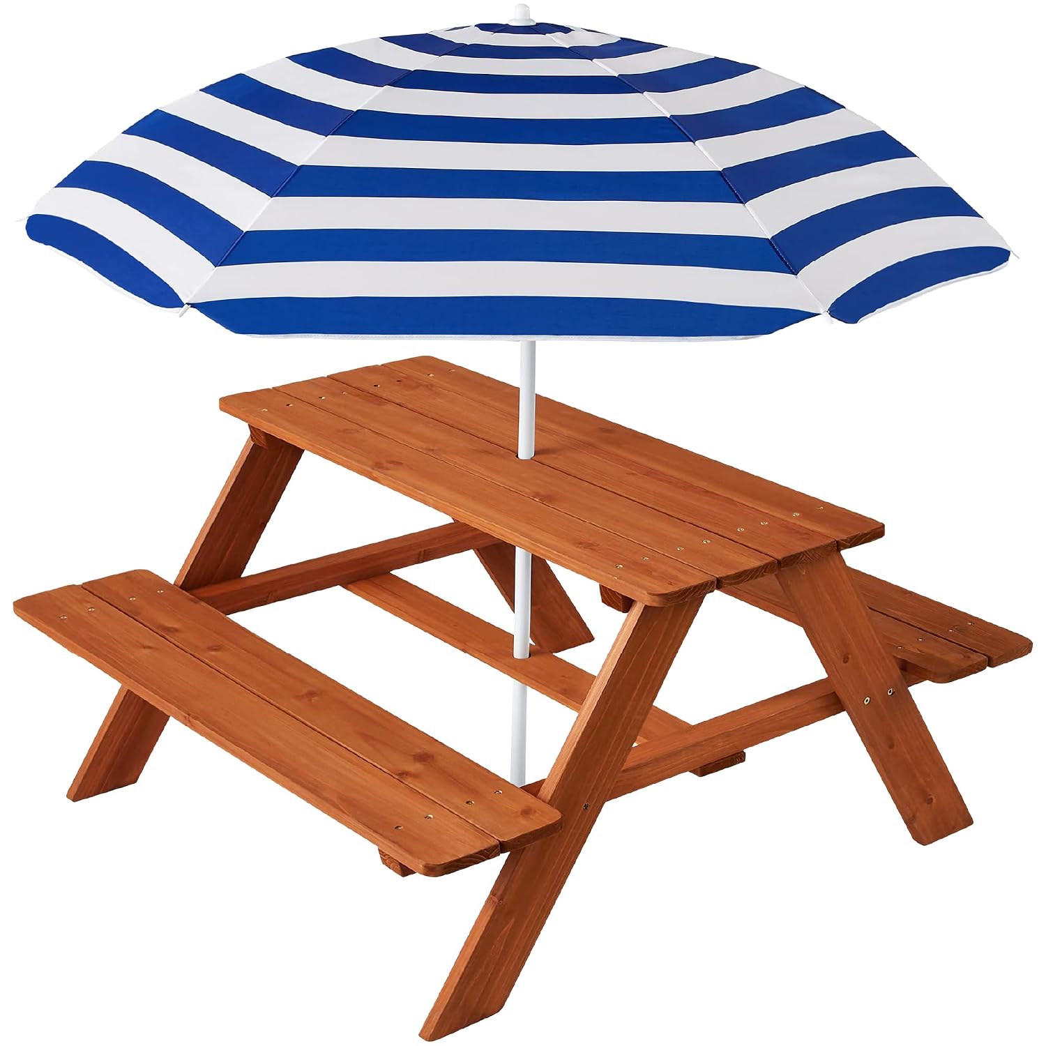 Wooden Kids Picnic Table with  - đánh giá và giá Kids Outdoor Bench Table