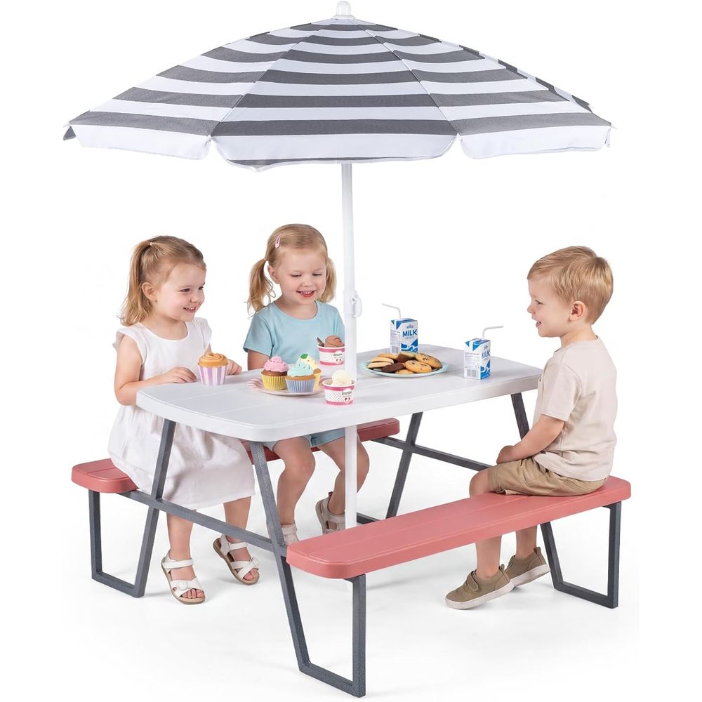 Kids Picnic Table, Toddler Out - đánh giá và giá Kids Outdoor Bench Table