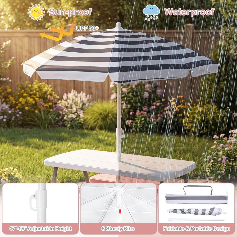 Kids Picnic Table, Toddler Out - đánh giá và giá Kids Outdoor Bench Table